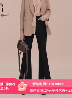 XG/雪歌专柜正品2025春季新款休闲裤女针织透气长裤XK102001A190