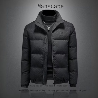 轻奢男士新潮流短款立领羽绒服