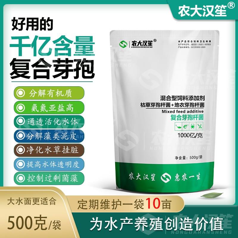 农大汉笙千亿复合芽孢水产养殖氨氮亚盐净水枯草地衣乳酸EM菌畜牧