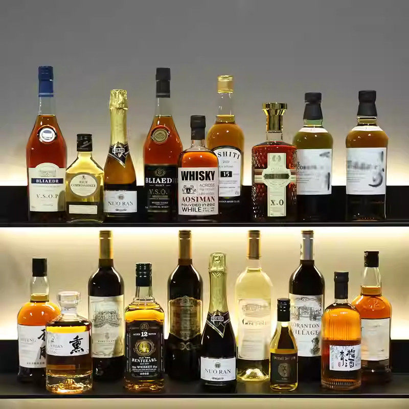 道具酒瓶仿真洋酒摆设样板房间酒柜摆件样板房装饰酒洋酒玻璃瓶子