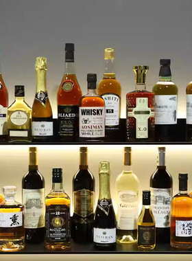 道具酒瓶仿真洋酒摆设样板房间酒柜摆件样板房装饰酒洋酒玻璃瓶子