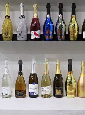 仿真酒瓶摆件香槟酒起泡酒果酒拍摄道具售楼处酒柜装饰样板间假酒