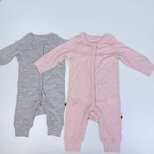 原单婴幼儿16.5um美利奴全羊毛连体衣男 女童宝宝哈衣爬爬服