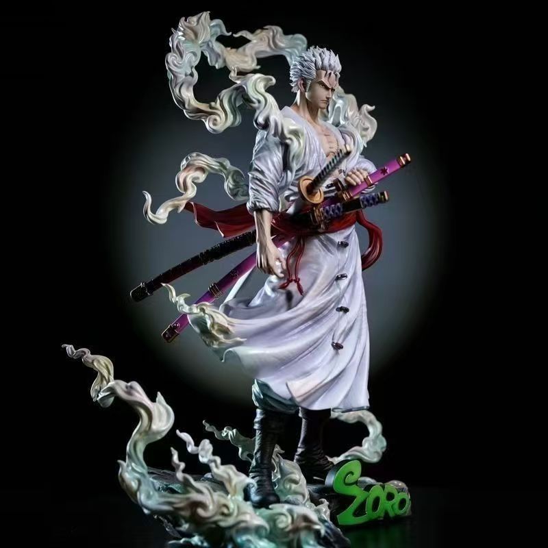 海贼王手办FIT尼卡索隆(双头可换)GK手办模型摆件索隆动漫雕像