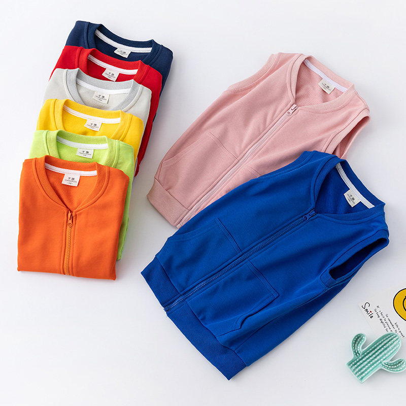 儿童马甲春季薄款外穿纯棉洋气2025新中大童男女小孩幼儿园服背心,童装/婴儿装/亲子装,马甲,淘宝优惠券,粉丝福利购,淘宝优惠卷