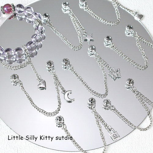 合金简约高级感三通链吊坠