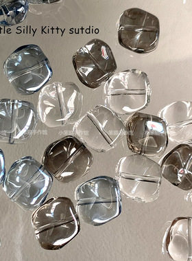 玻璃不规则玻璃珠diy串珠