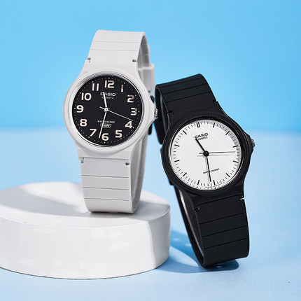 casio卡西欧手表男女学生儿童小黑表防水考试MQ-24UC-8B海外直邮