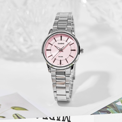 卡西欧CASIO手表女简约防水指针石英女表LTP-1303D-4A海外直邮