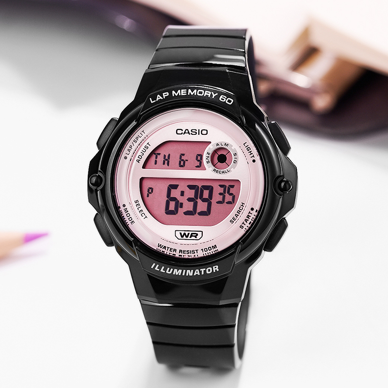 卡西欧手表女生户外运动防水电子手表学生手表LWS-1200海外直邮