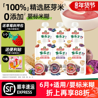 果乐士水果米糊米粉婴幼儿便携装