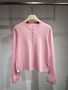 JCLP2026早春新款时尚百搭圆领长袖针织开衫女