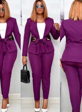 women's suit jacket and trousers 西服套装女 костюм