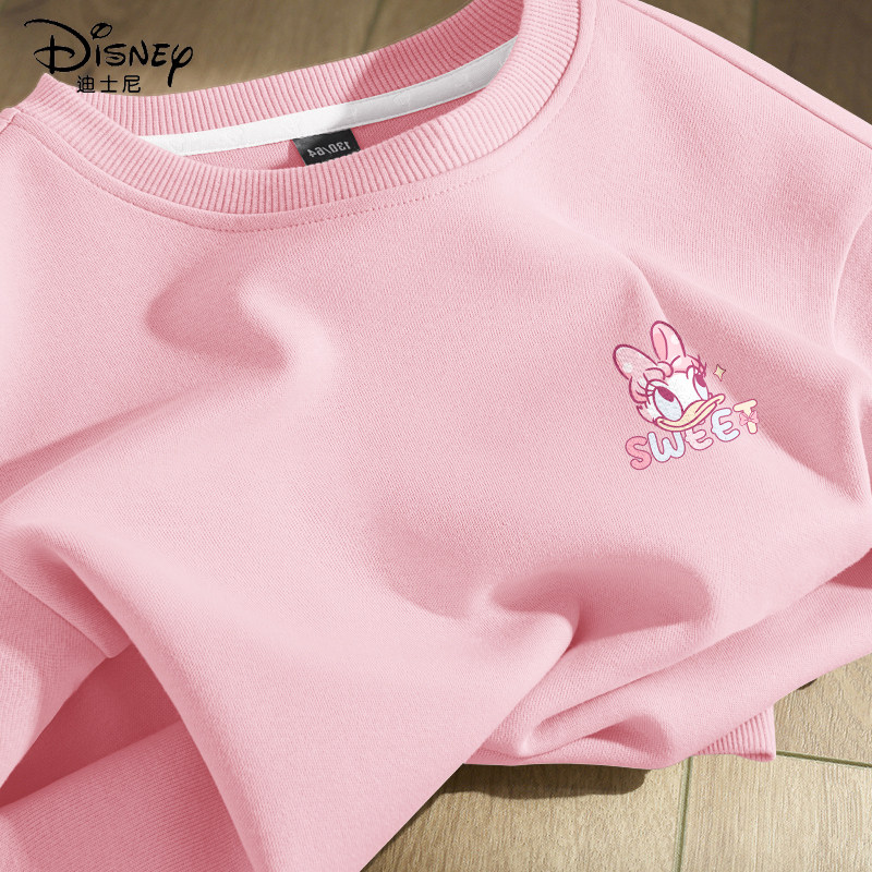 迪士尼女童卫衣2026新款薄款春季女孩长袖上衣休闲百搭儿童春装潮