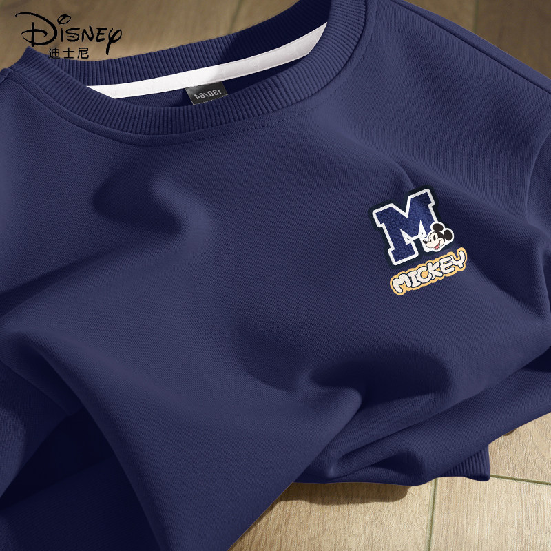 迪士尼男童卫衣春秋款2026新款童装男孩薄款长袖打底衫儿童春装潮