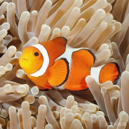 小丑鱼海水公子小丑鱼熊猫奥黑毕加索黑卡透红尼莫小丑鱼礼服人工