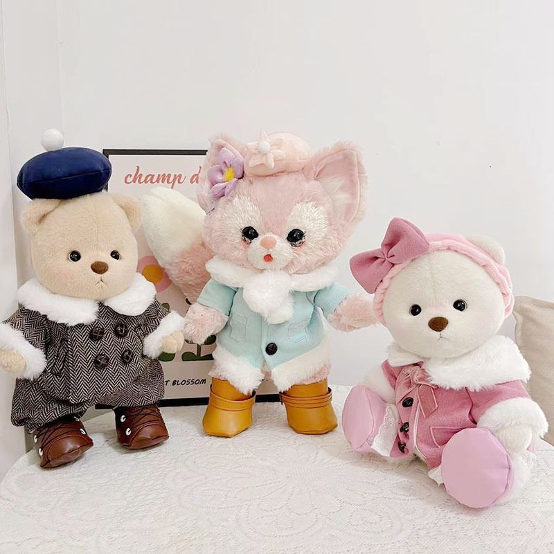 中号莉娜关节熊衣服号贝儿公仔