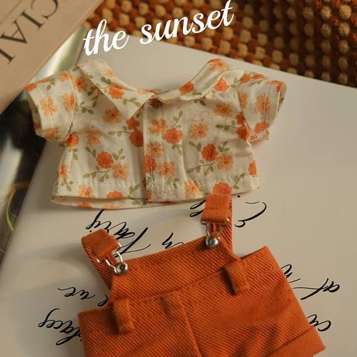 20cm棉花娃娃衣服娃衣衬衣背带裤