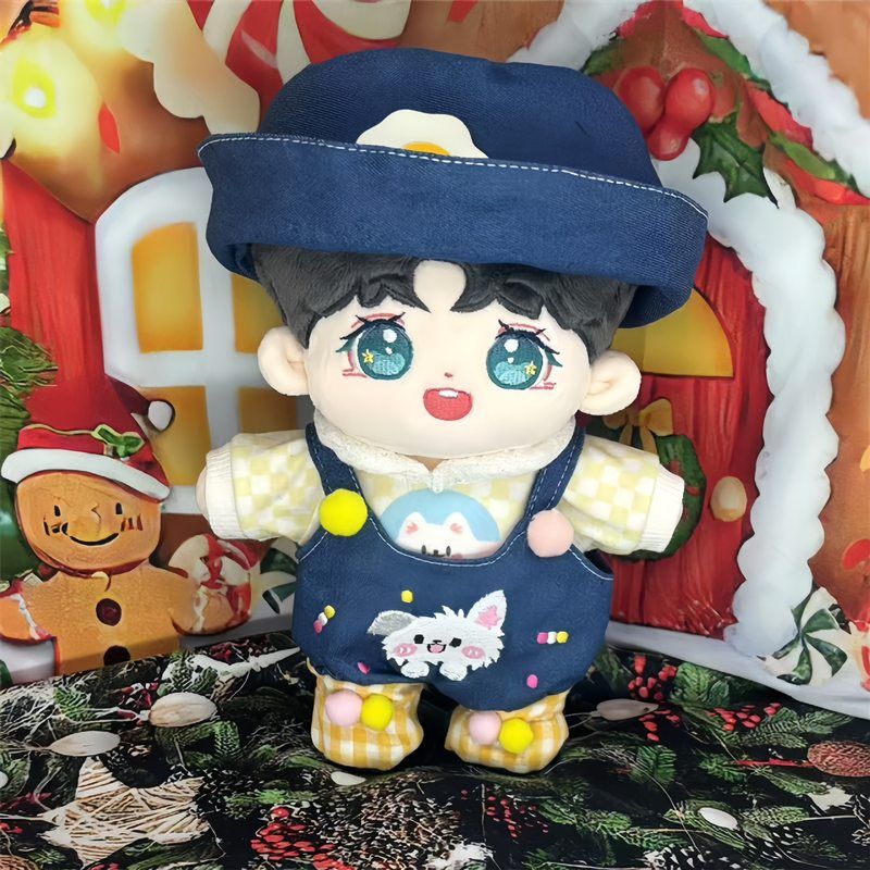 20CM秦霄贤棉花娃娃骨架衣服Q版