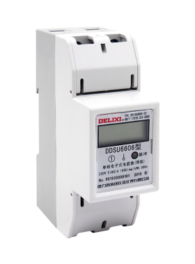 德力西 DDSU6606家用单相220V导轨式 占2位10-40A 数显液晶电子表