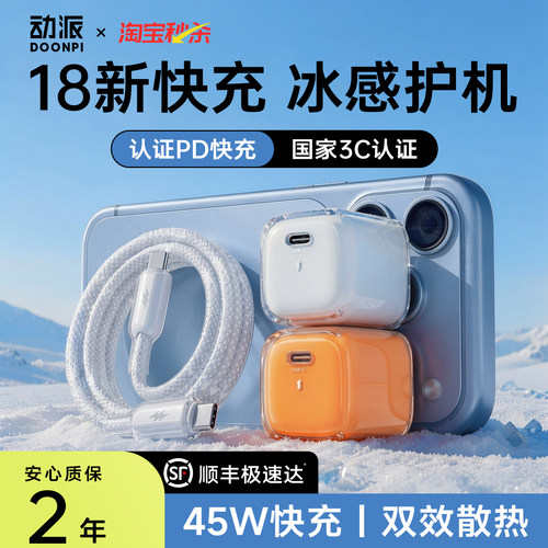 顺丰|新机必备|45W快充充电器