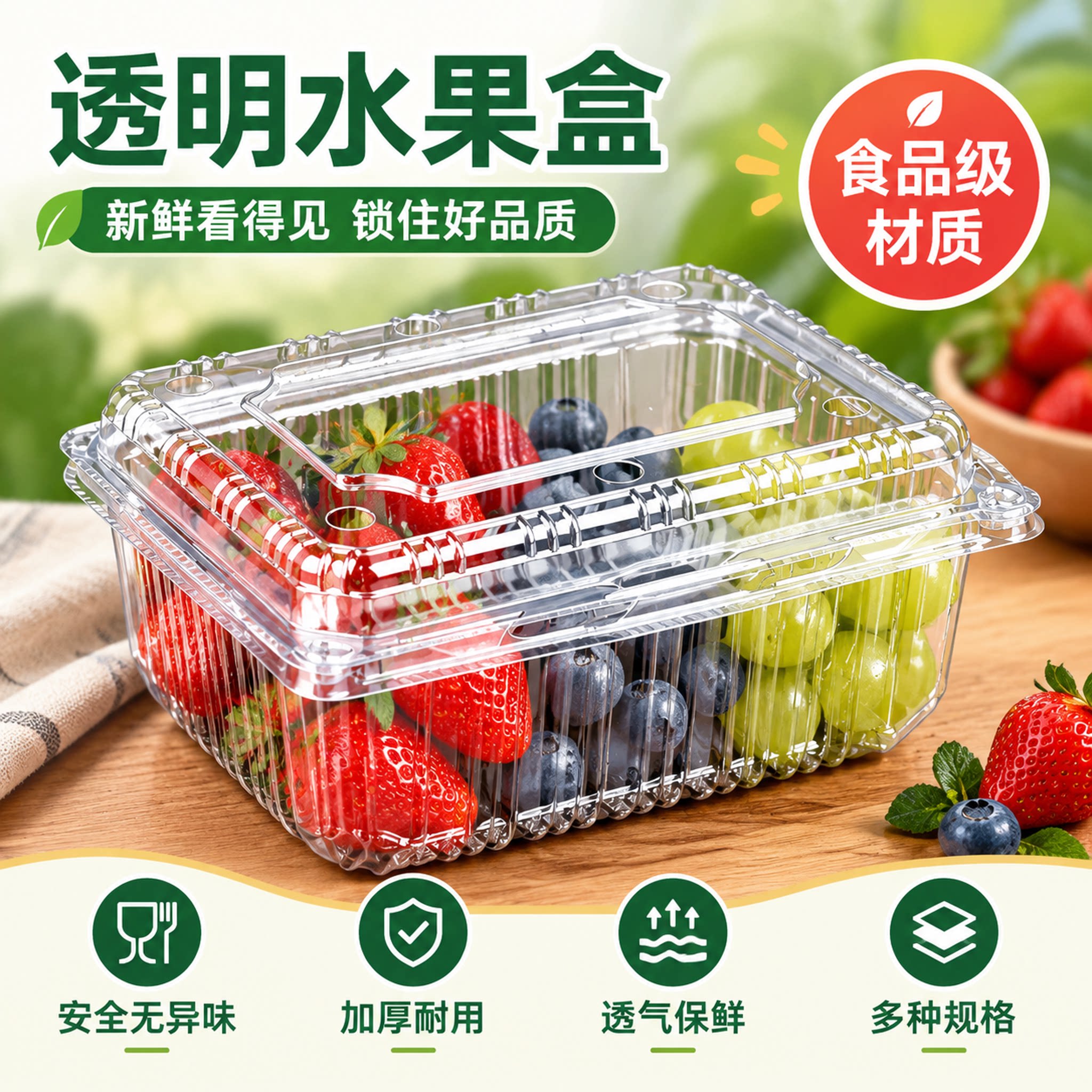一次性水果包装盒超市一斤装