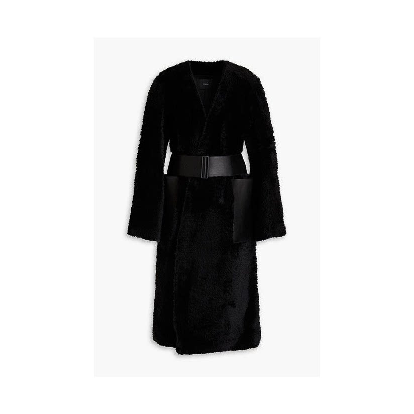 joseph 约瑟夫 caelan 皮革边毛羊皮大衣女