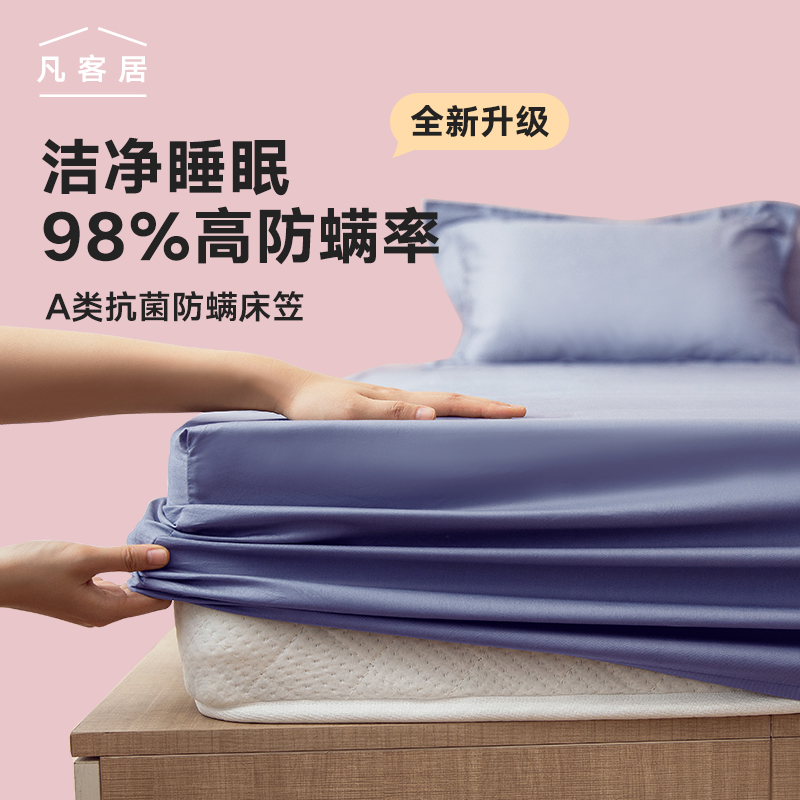 A类抗菌防螨床罩床笠单件加高厚