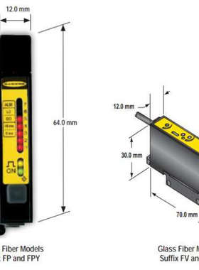 邦纳光纤放大D12EP6FV/SP6FV/SP6FP/SP6FPY/SP6FPH/，D12DAB6FV/F