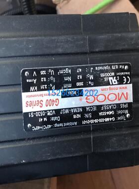 G404-533AMOOG伺服电机穆格2.31KW G-4-M8-035-09-00-01-01