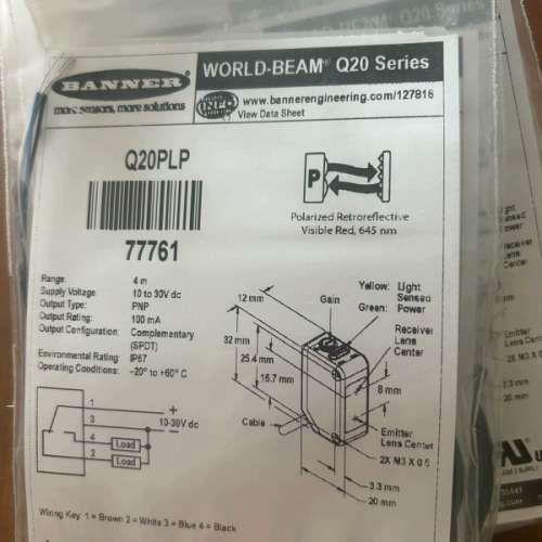 BANNER邦纳：Q20PLP，，议价