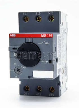 13年老店 ABB MS116-4 马达马达保护开关断路器起动器10140951