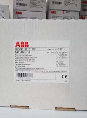 全新原装ABB交流热过载继电器，TA110DU-110；82500490