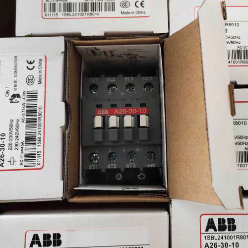 ABB交流接触器A26-30-10 12A16A26A30A40A50A63A75/110V/220V正品