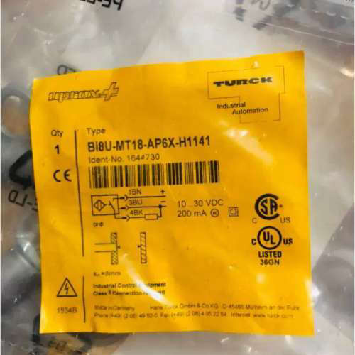 全新原装正品TURCK图尔克 BI8U-MT18-AP6X-H1141 1644730 现货