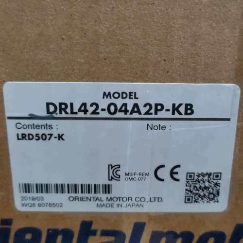 DRL42-04A2P-KB 东方马达驱动器套装 电机 驱动器LRD507-K