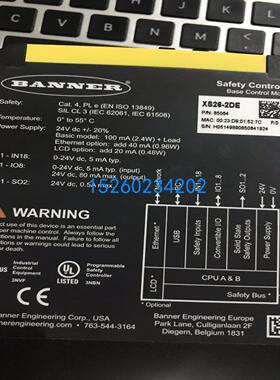 XS26-2DE邦纳安全继电器全新原装XS2RO 扩展模块