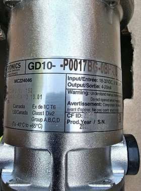 Teledyne Oldham Simtronics Gas Detector GD10P P0017BG0BH00