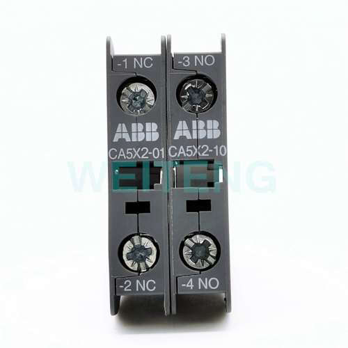 ABB CA5X2-10 常开NO辅助接触点 CA5X2-01 常闭NC触头 接触器项装
