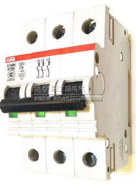原装正品ABB微型断路器空气开关 S263-D4 3P D4A