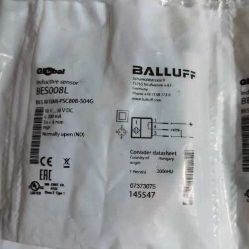 全新正品 巴鲁夫 BES008L 现货 BES M18MI-PSC80B-S04G 质保一年