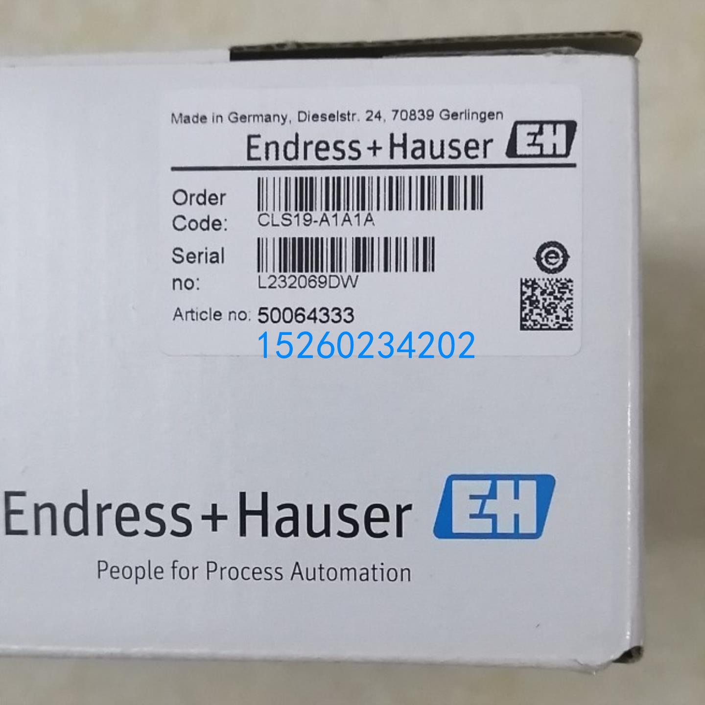 全新原装E+H电导率传感器CLS19-A1A1A/电极CLS19-A1A1A 现货