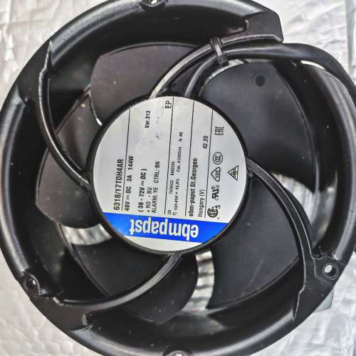 ebmpapst 6318/17TDH4AR 48V144W大风量通风机 高宝印刷机低炮通