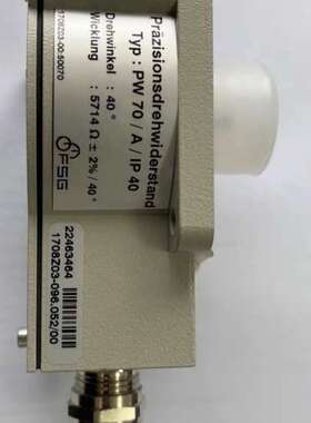 PW70AIP40德国FSG精密电位计阻值5714欧姆旋转角度40度