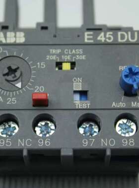 全新原装正品ABB 电子式过载继电器E45DU-30A ；10091132