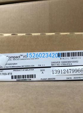 1769-IF8 原装美国AB罗克韦尔PLC模块 质保一年CompctLogix