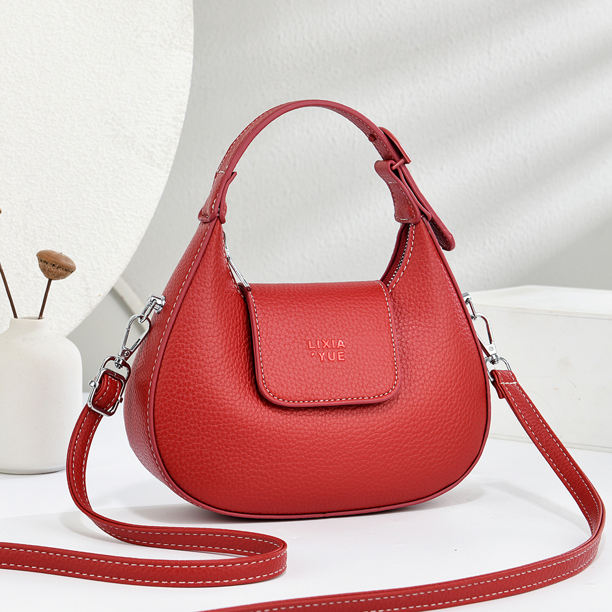 简约小包包小众设计月牙包女士2025新款百搭手提单肩斜挎包腋下包