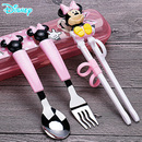 迪士尼儿童筷子训练筷3岁6专用勺子吃饭2女孩快子4练习宝宝学习筷