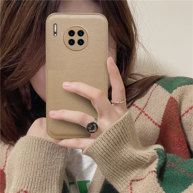 华为mate30pro手机壳新款皮纹