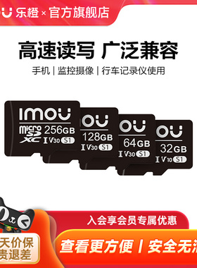 乐橙高速sd卡32/64/128G/256G视频监控车载专用存储micro内存TF卡
